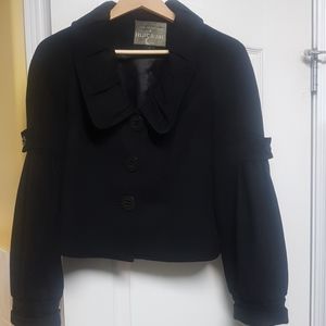 Black Ladies Wool/ Cashmere Mac & Jac Size 6 jkt